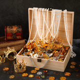 4 Pcs Unfinished Wooden Box with Hinged Lid and Front Clasp Rectangle Wood Box Wooden Storage Box Keepsake Box Natural DIY Craft Stash Boxes for Gift Yookeer