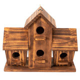 COLEBA Bird Houses for Outside, Outdoor 4 Hole Bird House Room for 4 Bird Families Bluebird Finch Cardinals Hanging Birdhouse for Garden COLEBA