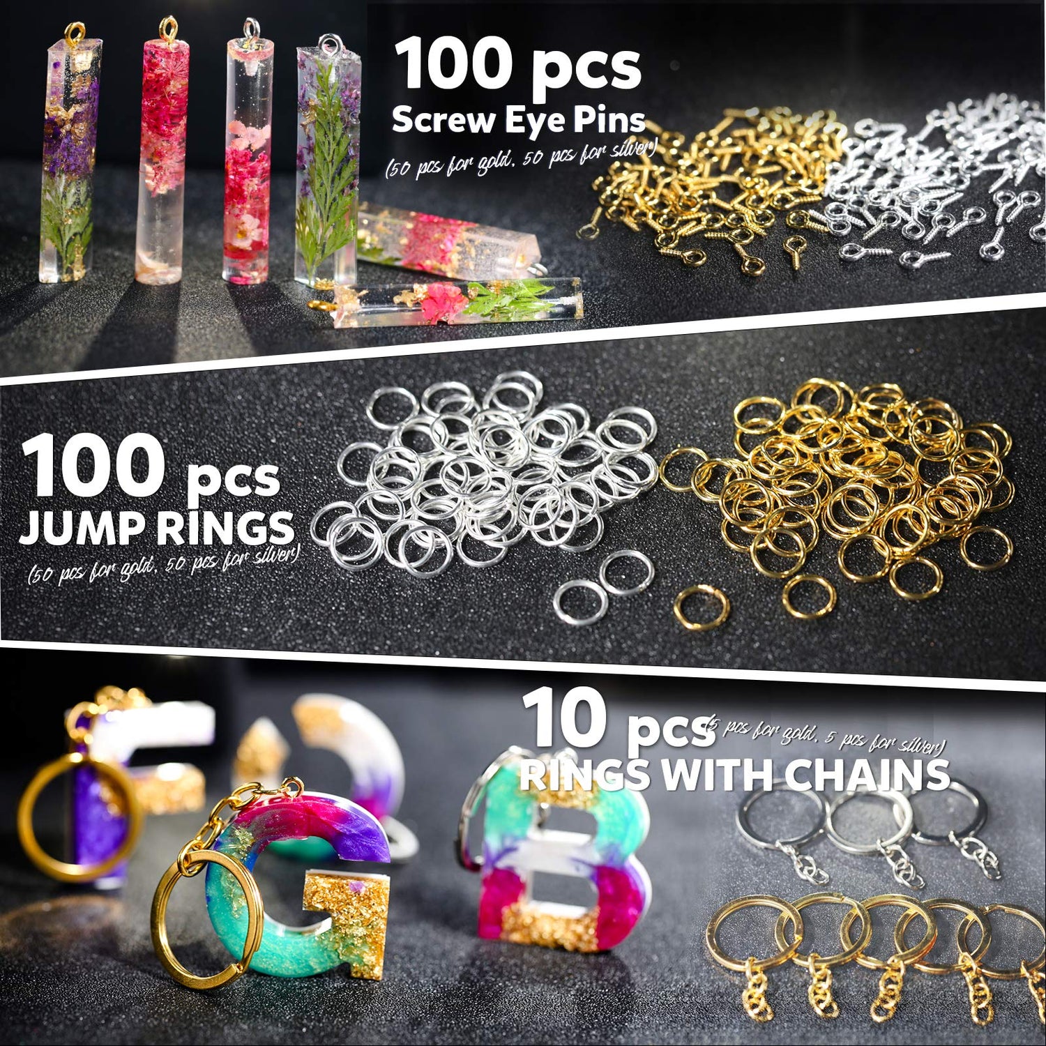 LEOBRO Hand Drill, Pin Vise Hand Drill for Jewelry Making, Mini Drill with Small Drill Bits, Drill Press Vise, 210pcs Keychain Making Supplies, Resin LEOBRO