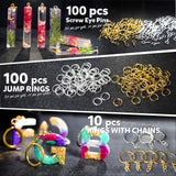 LEOBRO Hand Drill, Pin Vise Hand Drill for Jewelry Making, Mini Drill with Small Drill Bits, Drill Press Vise, 210pcs Keychain Making Supplies, Resin LEOBRO