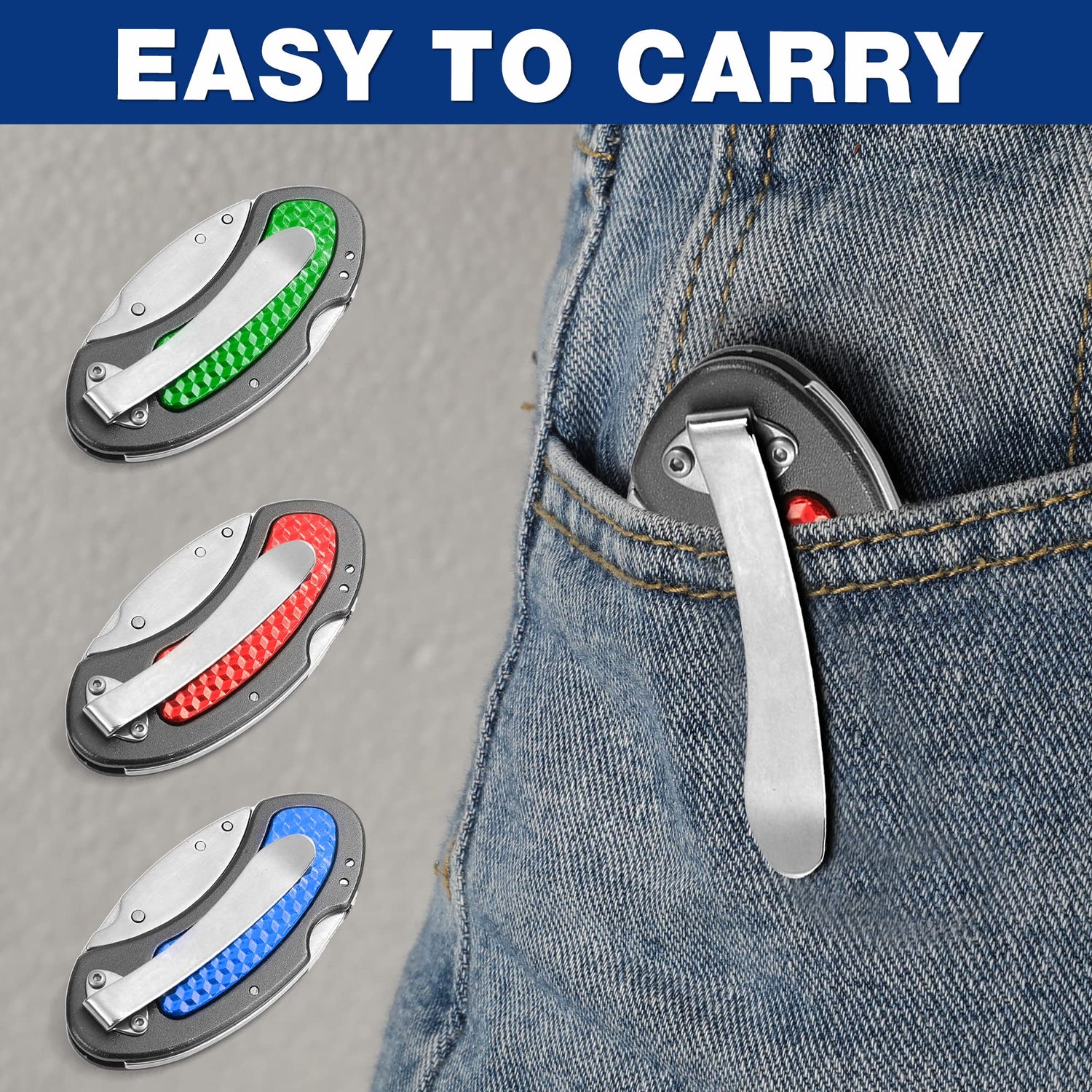 WORKPRO Folding Utility Knife Set Quick Change Blade, Back-lock Mechanism 3-piece with 10-piece Extra Blades WORKPRO