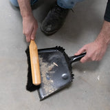 MARSHALLTOWN Beaver Tail Brush, Black Horsehair Fibers, 13 1/2 Inch Length, Masonry, Concrete, Made in the USA, 6517 Marshalltown