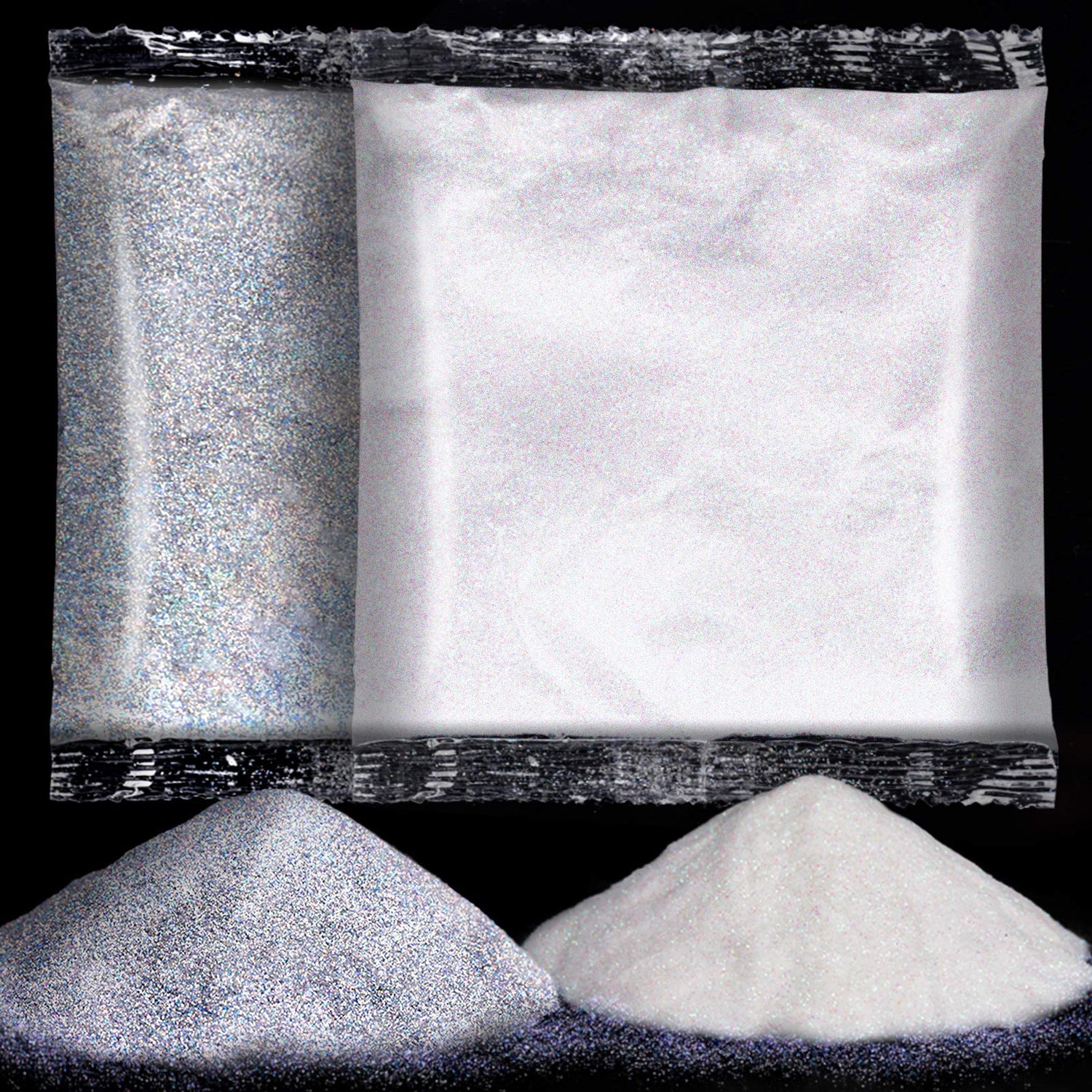 YGDZ White Glitter, Silver Glitter 200G, Extra Fine Glitter for Craft, Holographic Glitter, Snow Glitter, Festival Glitter, Clear Glitter, Glitter YGDZ