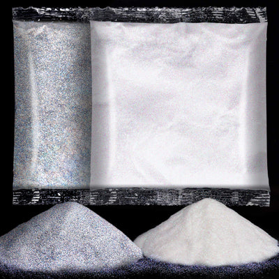 YGDZ White Glitter, Silver Glitter 200G, Extra Fine Glitter for Craft, Holographic Glitter, Snow Glitter, Festival Glitter, Clear Glitter, Glitter