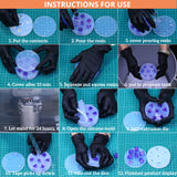 DND Sharp Edge Dice Silicone Mold for 7Pcs Resin Dice Set- High Toughness, Easy Demolding, and Smooth Finish(Regular D4) AUSPDICE