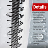 TCP Global 5 Piece Set of Plastic Graduated Measuring and Mixing Pitchers - 500, 1000 Quart, 2000, 3000, 5000 ml Gallon Sizes - Pouring Cups, Measure TCP Global