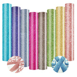 Glitter Puff Vinyl Heat Transfer 3D - Puff HTV Vinyl 8 Sheets 12"x 10" Glitter Heat Transfer Vinyl for T-Shirt Clothes Compatible with Cricut Air or AXLORP