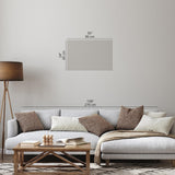 artgeist Acoustic Canvas Wall Art Print World Map 35x24 in - 1pcs Picture with Acoustic Foam Sound Print Artwork Room Acoustics Soundproofing World artgeist