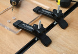 Hot Favorable Aluminum T-Track T-Hold Down Clamps,6-3/8"L x 1-1/4" Width-Woodworking and Clamps-Fine Sandblast Black Anodized-2 Pack Hot Favorable