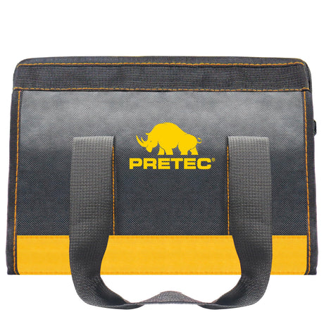 PRETEC 12 Inch Small Tool Bag, Wide Mouth Tool Tote Bag, Waterproof Tool Organizer Bag for Home Organizer for Indoor and Outdoor Gardening, PRETEC