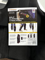 bradz Self-Supporting Knee Pads with built in tool pouches and replacable kneecaps offer open behind the knee all day comfort (5012 Medium, Camo) bradz