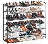 KEETDY Large Shoe Rack 6 Tier Organizer Tall Metal Shoe Organizer for Entryway Bedroom Floor Garage, Wide Shoe Shelf Storage Fits 42 Pairs Men KEETDY