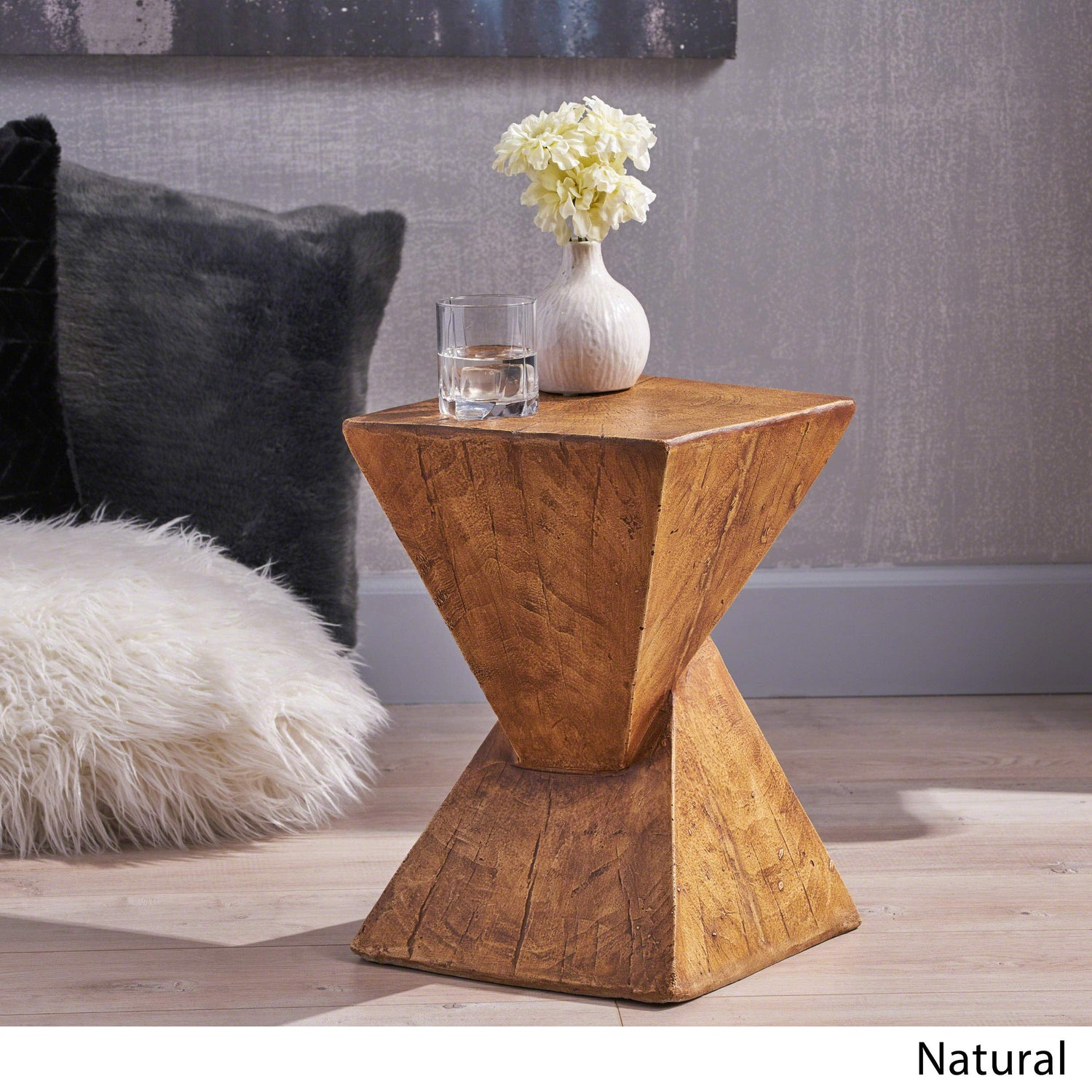 Christopher Knight Home Jerod Light-Weight Concrete Accent Table, Natural Christopher Knight Home