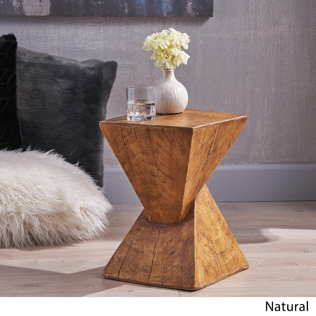 Christopher Knight Home Jerod Light-Weight Concrete Accent Table, Natural Christopher Knight Home