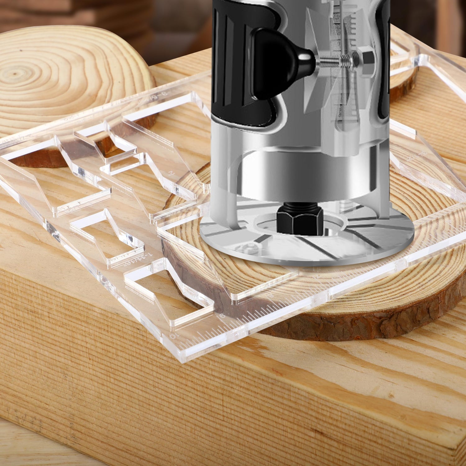 Soimuk Router Templates for Woodworking,Router Jig Butterfly Inlay Templates Decorative,13-in-1 Bowtie Router Templates(10 * 7.8 inches) soimuk