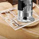 Soimuk Router Templates for Woodworking,Router Jig Butterfly Inlay Templates Decorative,13-in-1 Bowtie Router Templates(10 * 7.8 inches) soimuk