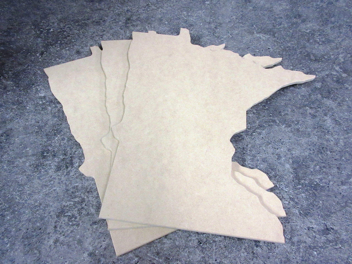 Minnesota State Cutouts - 3 Pack - 1/4'' MDF - WoodArtSupply