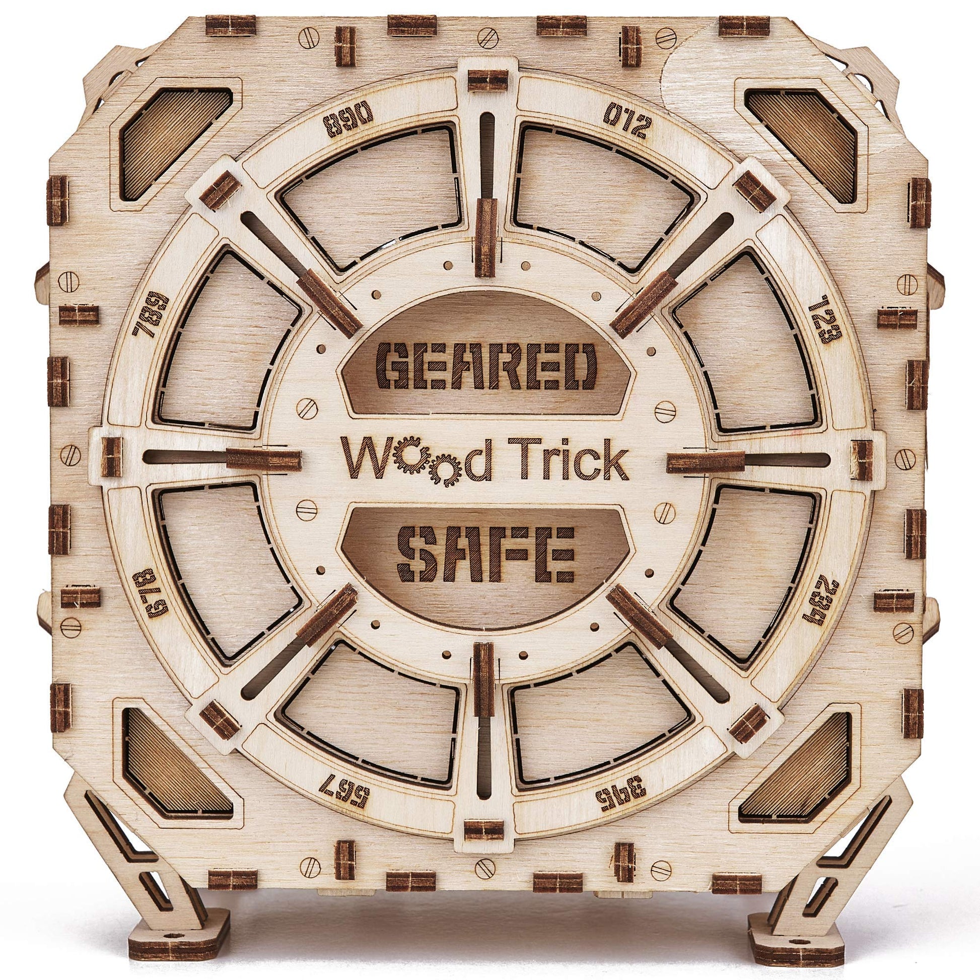 Wood Trick Geared Safe: DIY Wooden Combination Lock Model Kit for All Ages - WoodArtSupply