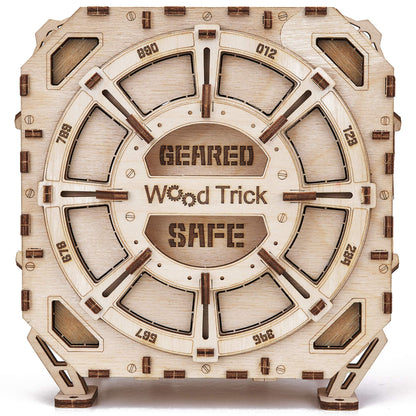 Wood Trick Geared Safe: DIY Wooden Combination Lock Model Kit for All Ages - WoodArtSupply