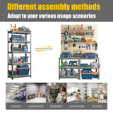 PrimeZone 2 Packs 28" W x 12" D x 59" H Garage Storage Shelves, 5 Tier Adjustable Storage Shelving Unit, Utility Standing Shelf Rack Organizer for PrimeZone