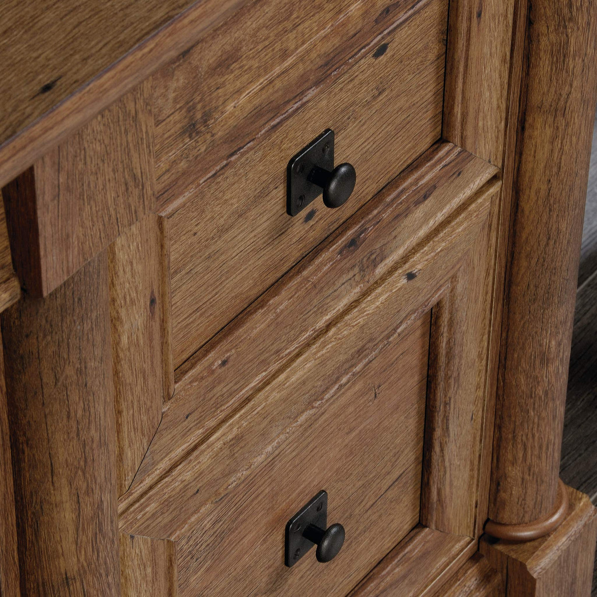 Sauder Palladia Computer Desk, Vintage Oak finish Sauder
