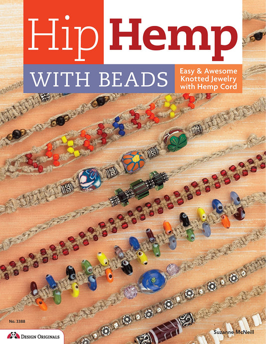 Hip Hemp with Beads: Easy & Awesome Knotted Jewelry with Hemp Cord (Design Originals) - WoodArtSupply