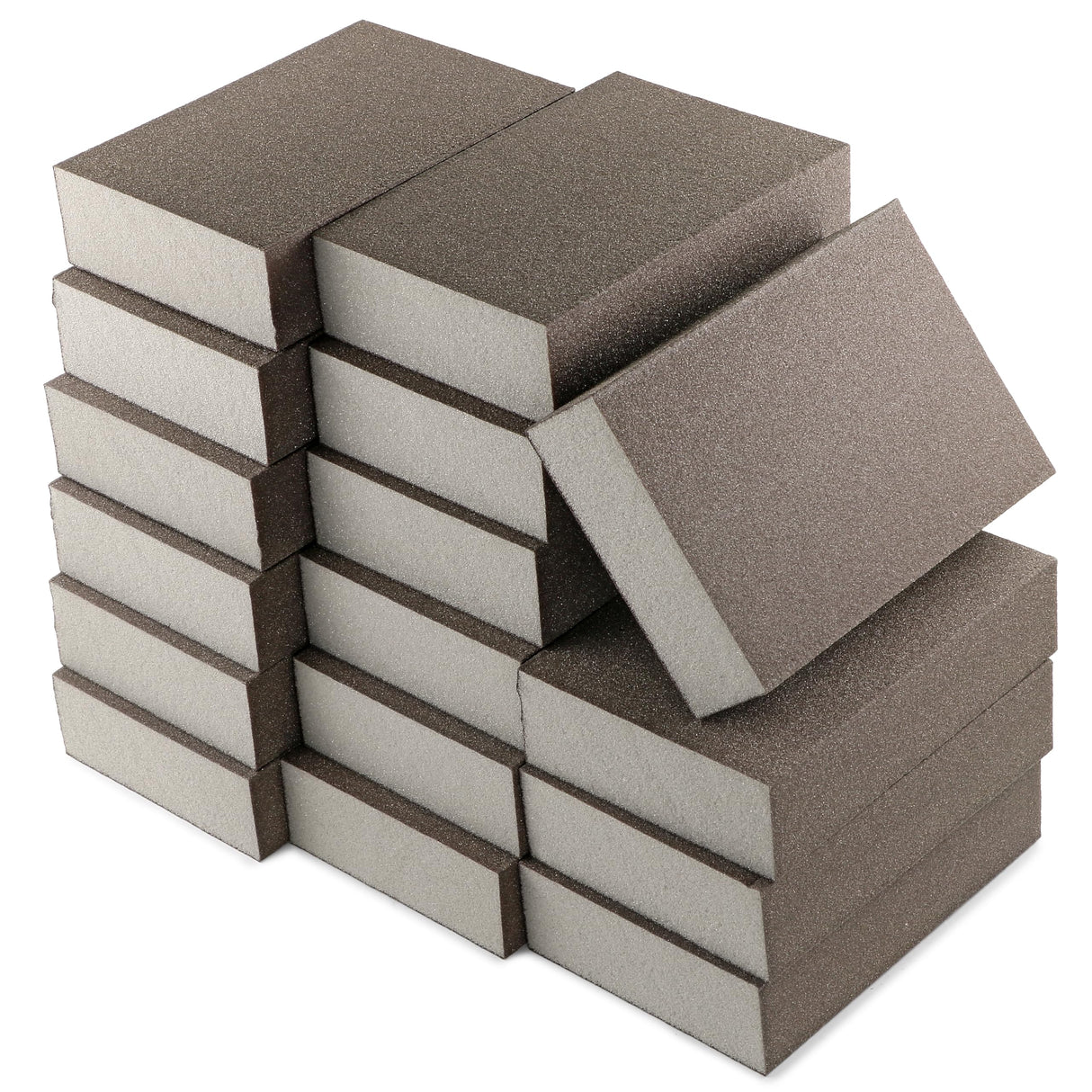16Pcs 220 Grit Sanding Blocks, Jamiikury Sanding Sponge Washable and Reusable, Wet Dry Sandpaper Sponge for Wood Metal FurniturePaint and Drywall Jamiikury