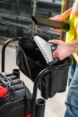 RIDGID 50353 1610RV Stainless Steel 16-Gal. Wet Dry Shop Vacuum with Cart, 6.5 Peak HP Motor, Large Wheels, Pro Hose, Drain, and Blower Port, Red RIDGID