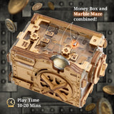 iDventure A-Maze-ing Safe - Marble Run Money Puzzle Box - Tricky Gift Packaging - 3D Puzzle for Adults - Escape Room Game - Brain Teaser - Birthday iDventure