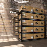 REIBII 48.2''W Garage Shelving 3000LBS Heavy Duty Storage Shelves 72''H Adjustable 5 Tier Metal Shelving for Garage Storage Rack Industrial Shelves REIBII