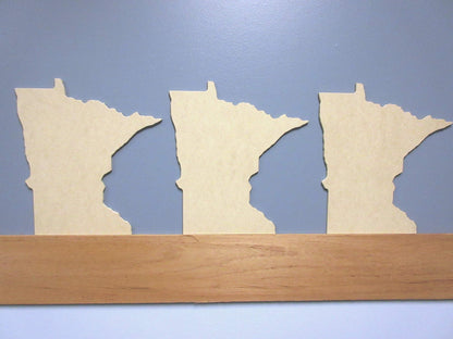 Minnesota State Cutouts - 3 Pack - 1/4'' MDF - WoodArtSupply