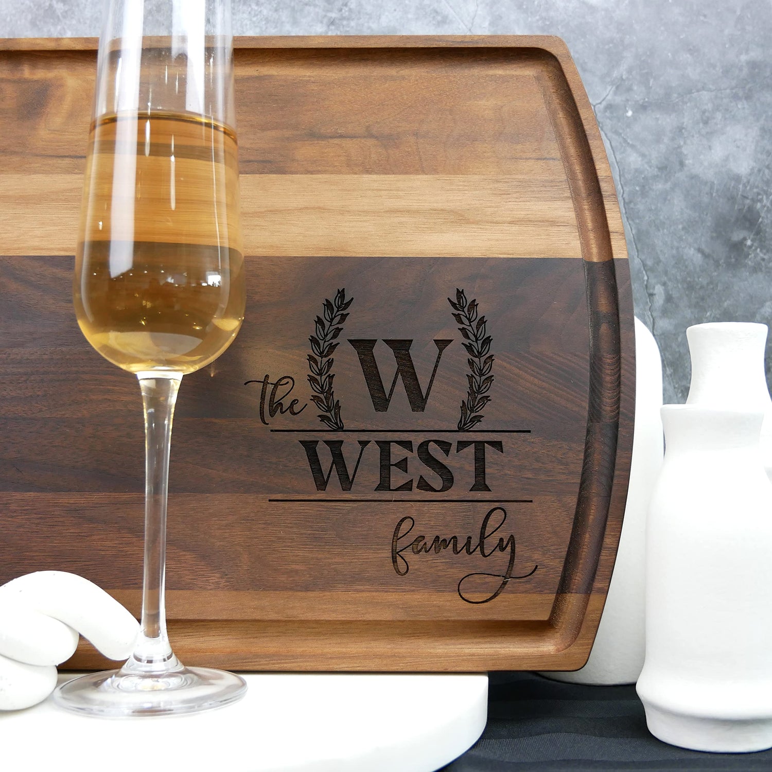 Personalized Cutting Boards - Anniversary, Bridal Shower Gift & Wedding Gifts for Couple - Personalized Gifts for Women, Men & Couples - Cheese & Maison Custom