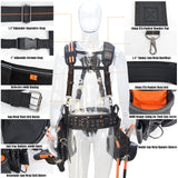 Tool belt with suspenders, Tool belt suspenders, Carpenter tool belt, Framers tool belt, Scaffold tool belt, Construction tool belt, Tool belt pouch, WELKINLAND