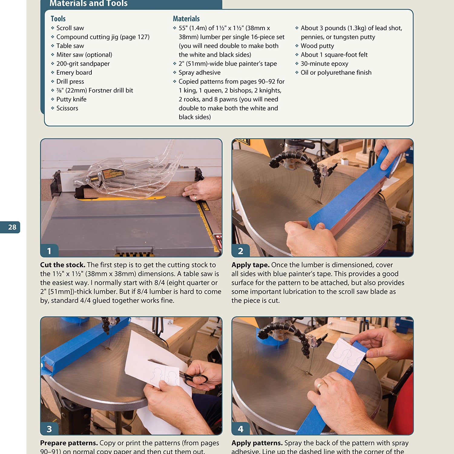 Making Wooden Chess Sets: 15 One-of-a-Kind Designs for the Scroll Saw (Fox Chapel Publishing) Neo-Classic, Trojan, Canterbury, Venice, a Chessboard, Design Originals
