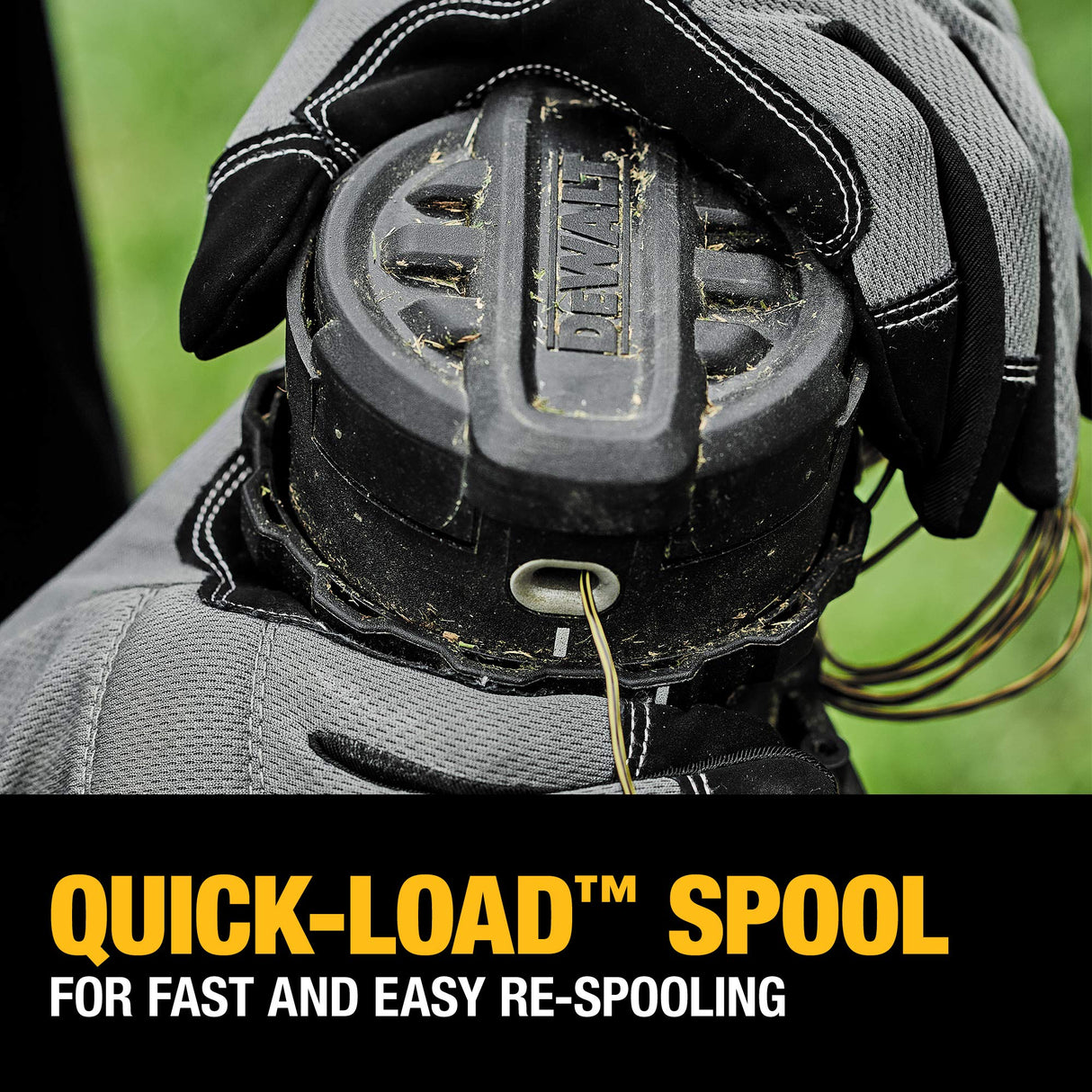 DEWALT Battery Powered 20V MAX* String Trimmer Kit, 5-Ah (DCST922P1), Yellow/Black DEWALT