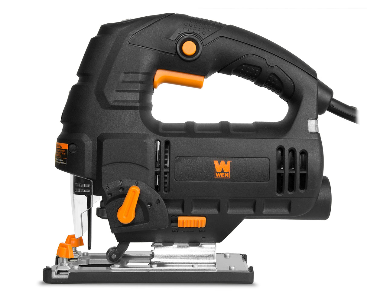 WEN 15-Amp Plunge Woodworking Router Kit + 6.6-Amp Variable Speed Orbital Jig Saw with Laser and LED Light WEN