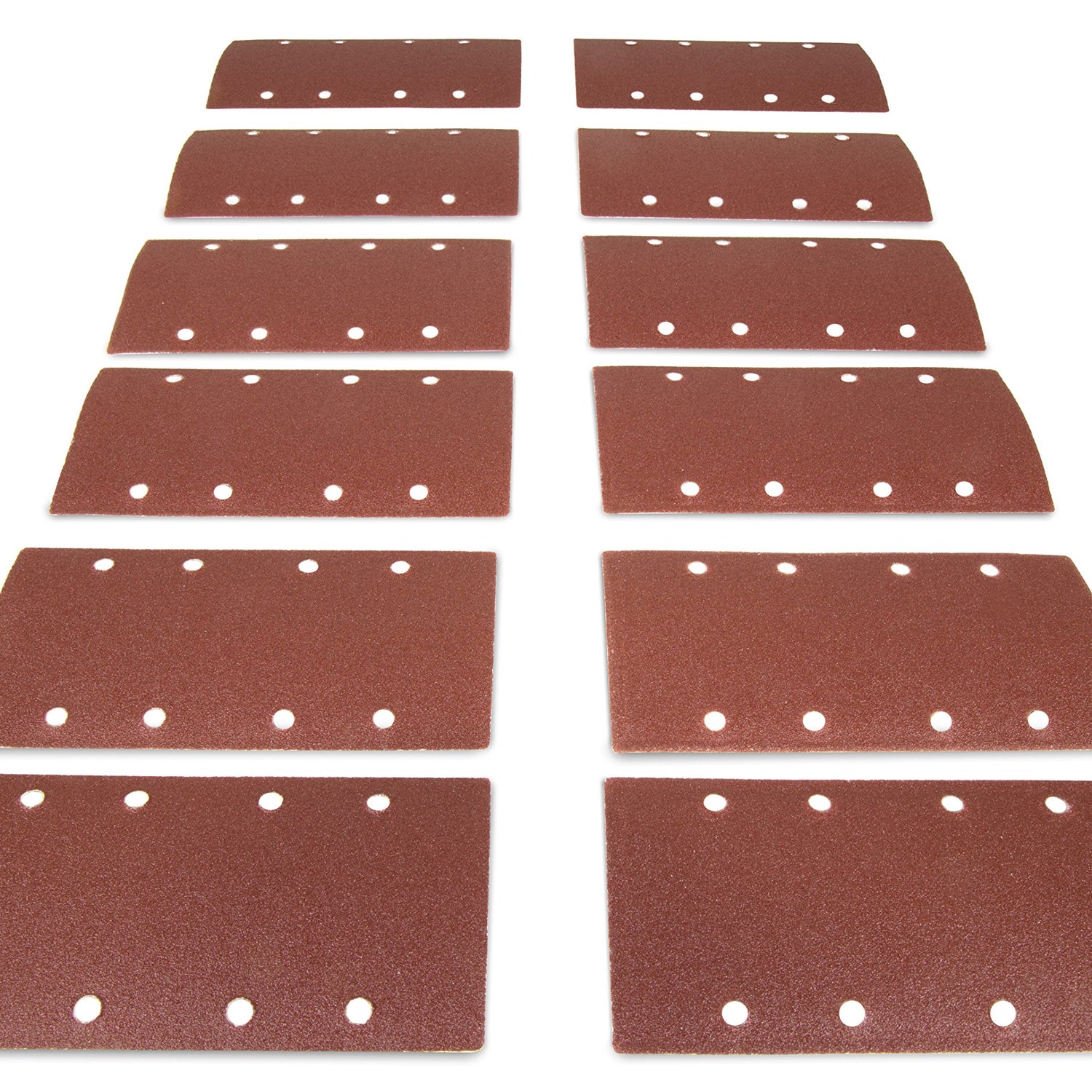 WEN 6313SP 1/3 Sheet Sander Hook-and-Loop Sandpaper (12 Pack), Assorted Grits WEN