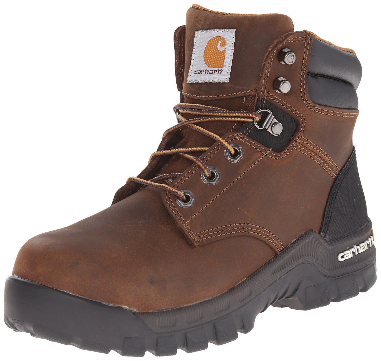 Carhartt Women's Rugged Flex 6" Comp Toe Work Boot Construction, Brown, 8 - WoodArtSupply