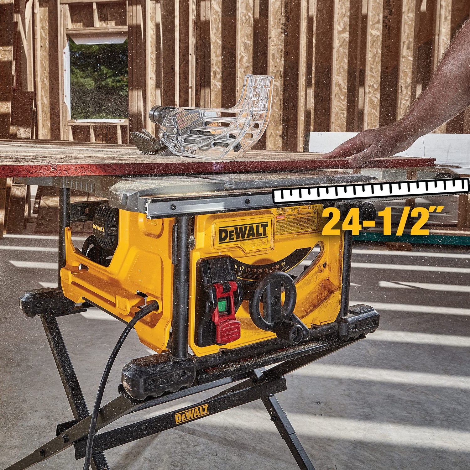 DEWALT Table Saw for Josites, 8-1/4 Inch, 15 Amp (DWE7485) DEWALT