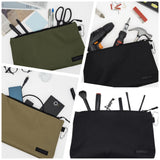 Coreflex 3 Pack Premium Tool Pouch Zipper Bag, 12inch Tool Bag, Multipurpose Storage pouch, Heavy duty Flat Bottom Tool bag with YKK Zipper for COREFLEX