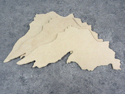 Lake Superior Cutout - 3 Pack - 1/4'' MDF - WoodArtSupply