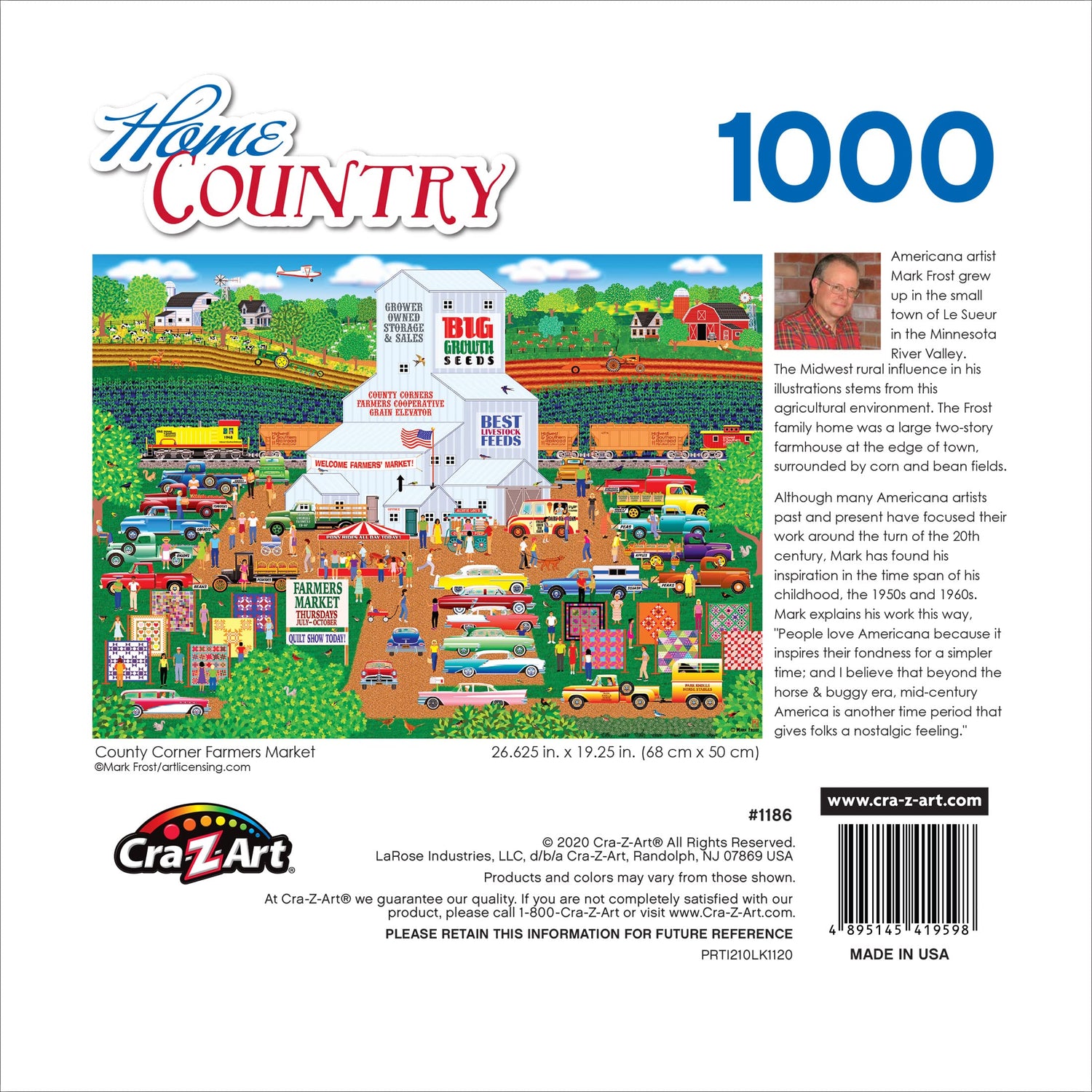 Cra-Z-Art - RoseArt - Home Country - County Corner Farmer's Market - 1000 Piece Jigsaw Puzzle George