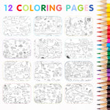 Animal Habitats Sticker Book (500+ Stickers for Kids & 12 Coloring Pages) by Cupkin - Side by Side Activity Book - Fun Sticker Books - Great for CUPKIN