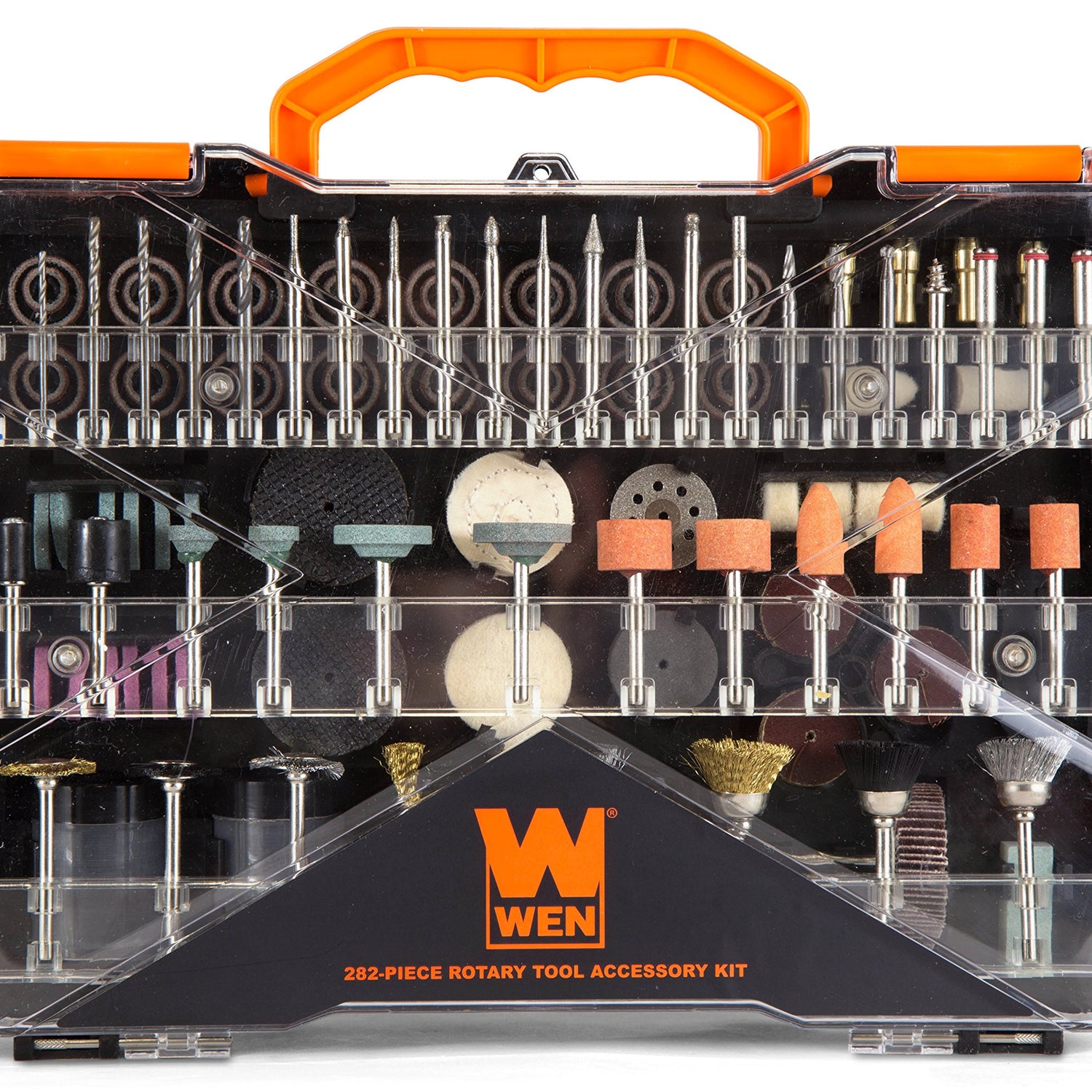 WEN 230282A 282-Piece Rotary Tool Accessory Kit with Carrying Case WEN