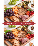USA Made Personalized Charcuterie Board Engraved - Custom Charcuterie Board Personalized Cheese Board - Charcuterie Boards Personalized Large - Drapela Works