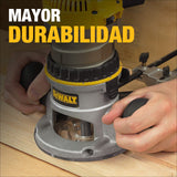 DEWALT Router, Fixed Base, 1-3/4-HP, 5/128” Per Turn, Compact and Portable, Corded (DW616),Yellow DEWALT