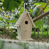 8.5" Wood Birdhouse by Make Market - Unfinished Birdhouse Made of 100% Wood, Outdoor Nesting Boxes - Bulk 8 Pack Make Market