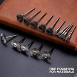 EASYIKI 15 Pieces Stainless Steel Wire Brushes, Wire Brush Wheel, Steel Wire Polishing Wheel Kits for Dremel Rotary Tools (1/8 Inch Shank) EASYIKI