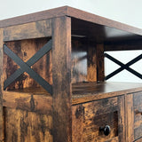 Befrases Farmhouse Storage Cabinet with Drawers and Shelves, Freestanding Kitchen Pantry Storage Cabinet, Floor Storage Cabinet Hutch Cupboard for Befrases