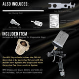 Master Elite Performance PRO-88 Series HVLP Spray Gun Ultimate Kit with 3 Fluid Tip Sets 1.3, 1.4 and 1.8mm and Air Pressure Regulator Gauge, MPS Cup Master Airbrush